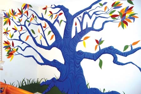 Personalized Murals: “Evan” tree